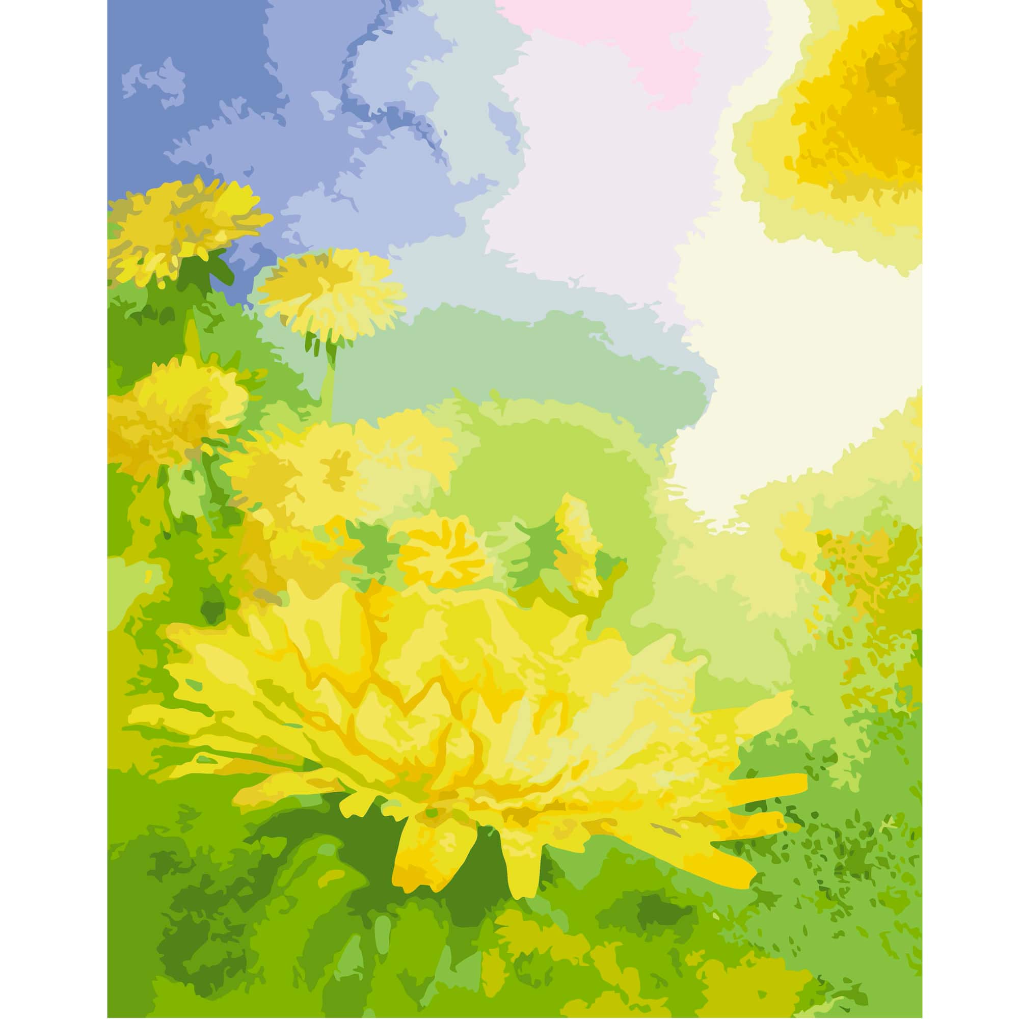 16" x 20" Dandelion Paint-by-Number Kit by Artist's Loft®